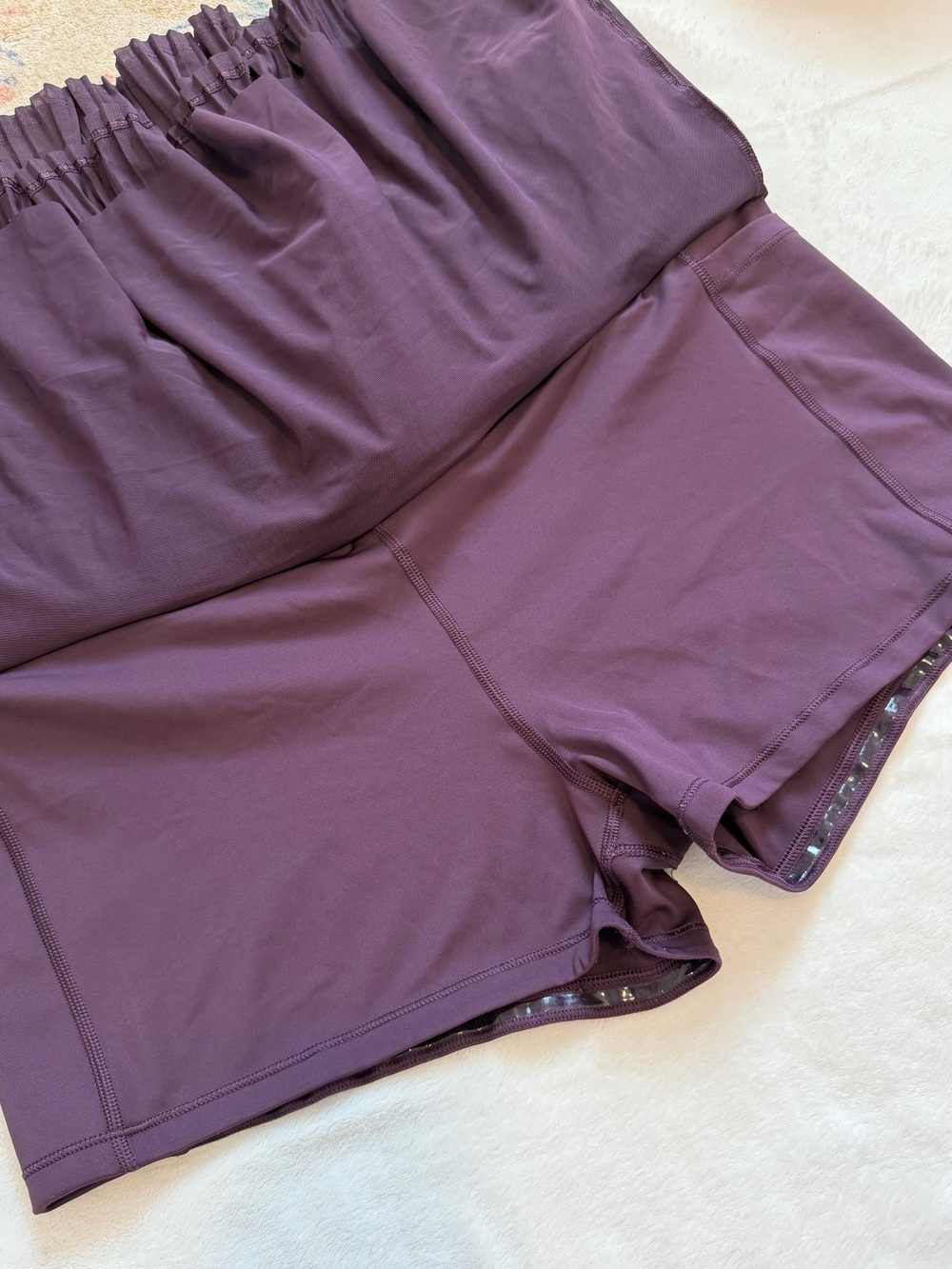 EUC Athleta Eggplant Purple A-Game Mesh Skort with Pockets - Picture 5 of 10
